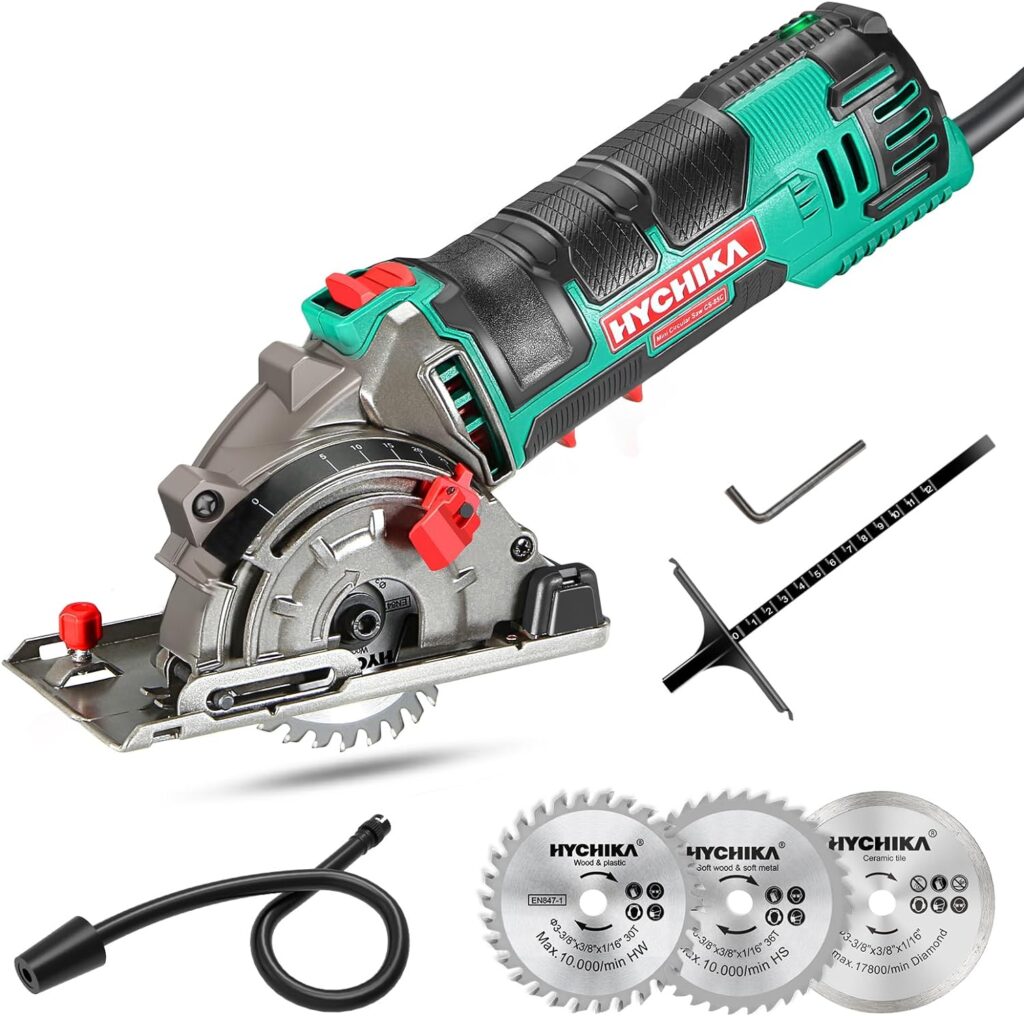 HYCHIKA Mini Sierra Circular de Mano, 500W Sierra Circular sierracirculartop.com