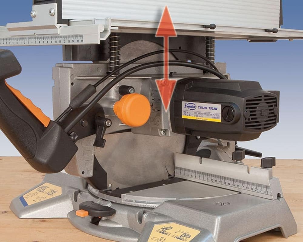 VIRUTEX 3300400 - Tronzadora abatible TM33W 48Z 230V carrusel detalle sierracirculartop.com
